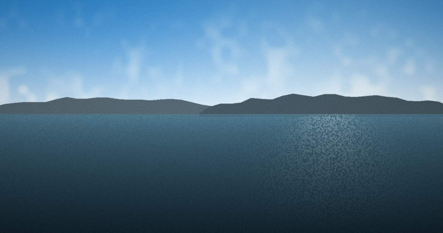 Illustration standing in for Hobart and River Derwent: wooded banks closing in on either side over slate-green water in morning light